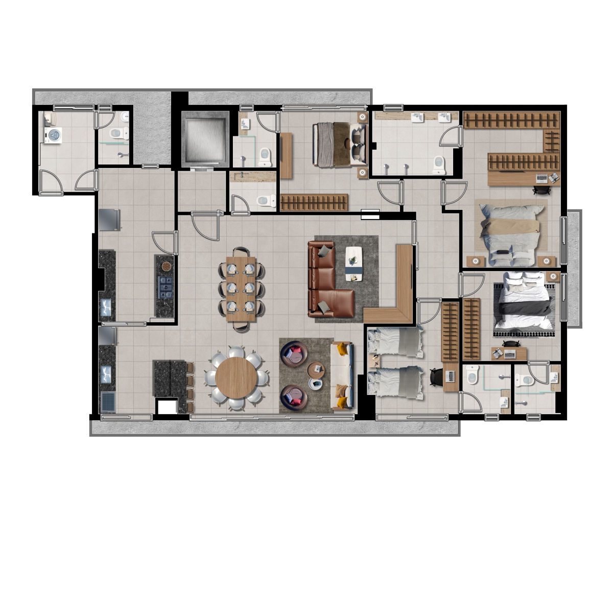 Apto 223 m²