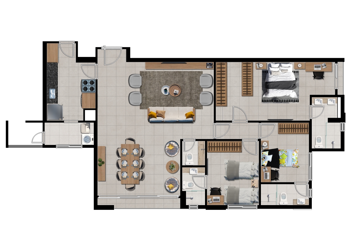 Apto 139,5 m²